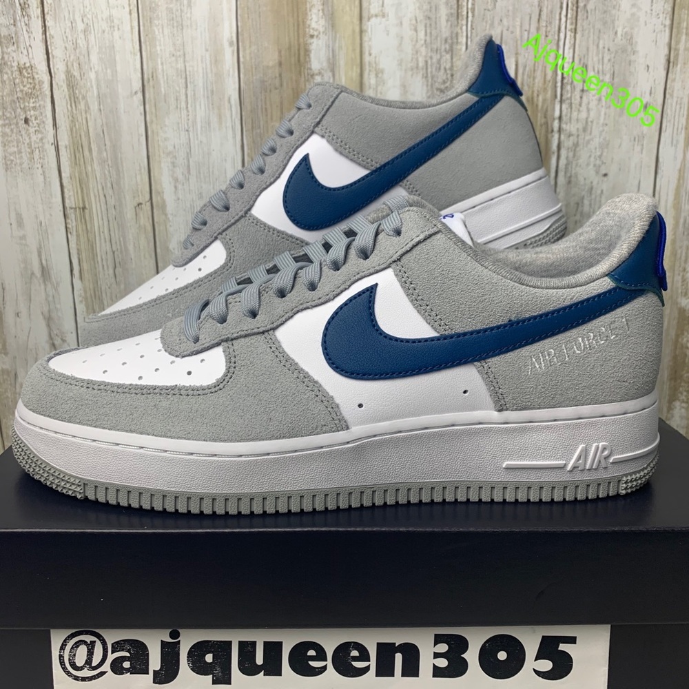 Nike Air Force 1 Low Athletic Club Smoke Grey Blue White GS